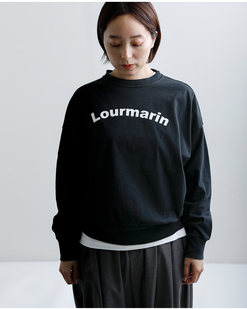 fabrique en planete terre(ファブリケ アン プラネテール)コットンプリントオーバーサイズ長袖Tシャツ261-017