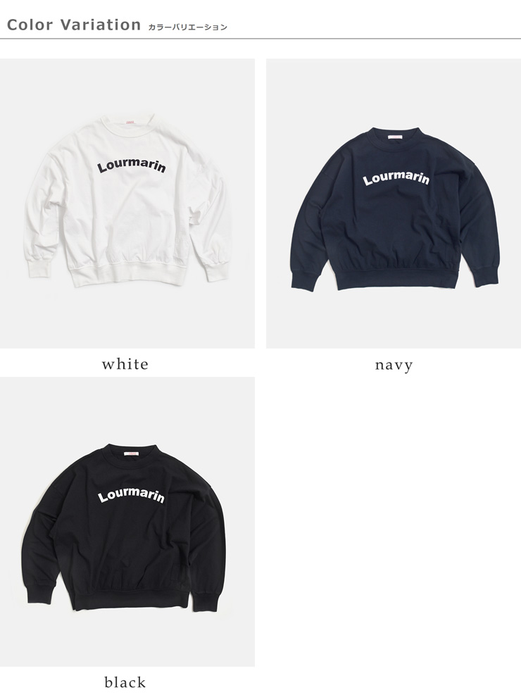 fabrique en planete terre(ファブリケ アン プラネテール)コットンプリントオーバーサイズ長袖Tシャツ261-017