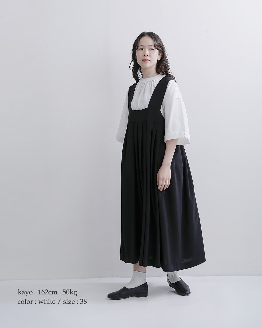 fabrique en planete terreコットン コンビ モックネック 6分袖Tシャツ 261-022