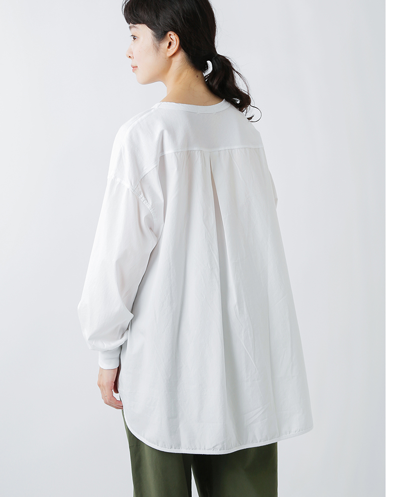 fabrique en planete terre(ファブリケ アン プラネテール)コットンコンビ長袖ワイドプルオーバー261-023