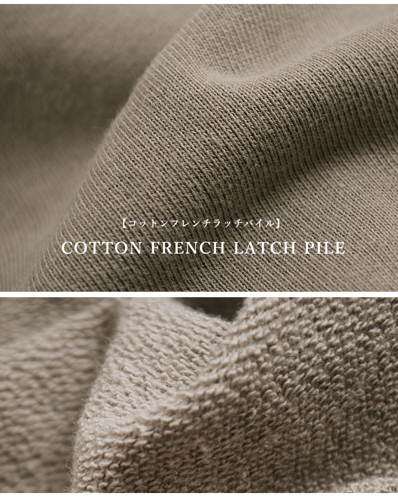 fabriqueenplaneteterreコットン クルーネック オーバーサイズ プルオーバー 261-062