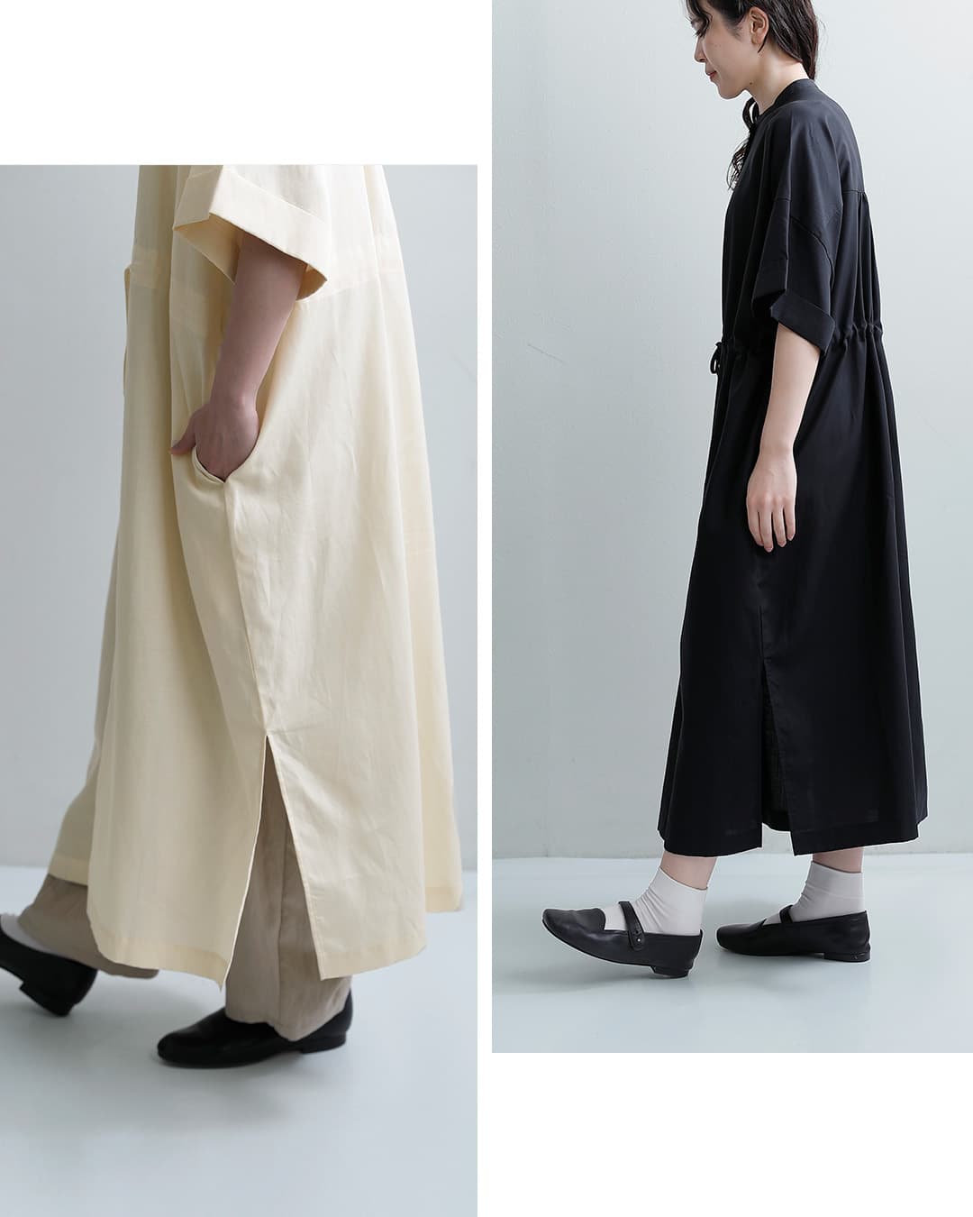 fabrique en planete terreスタンドカラー ワンピース 261-067