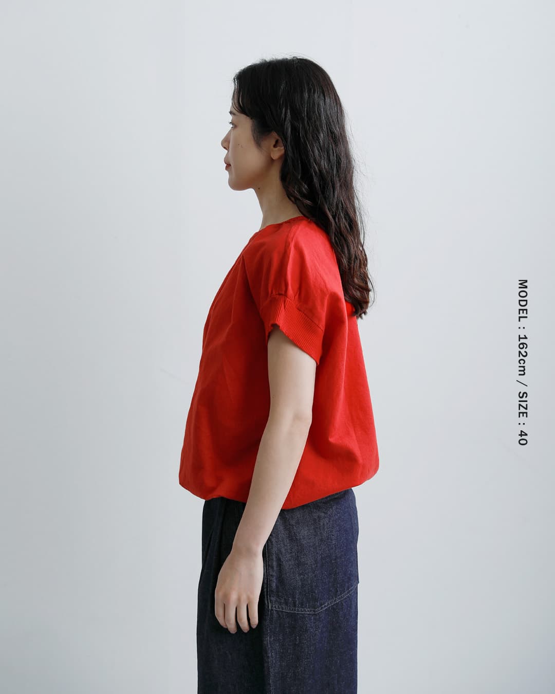 fabrique en planete terre(ファブリケ アン プラネテール)リネン コンビ キャップスリーブ プルオーバー シャツ 261-122