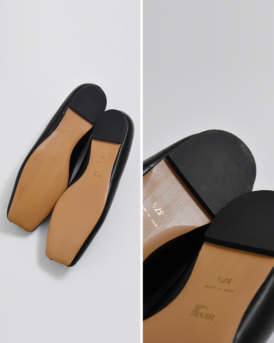 HENRI EN VARGO(ヘンリエンヴァーゴ)レザー オープントゥ パンプス “Cattleya” 261096