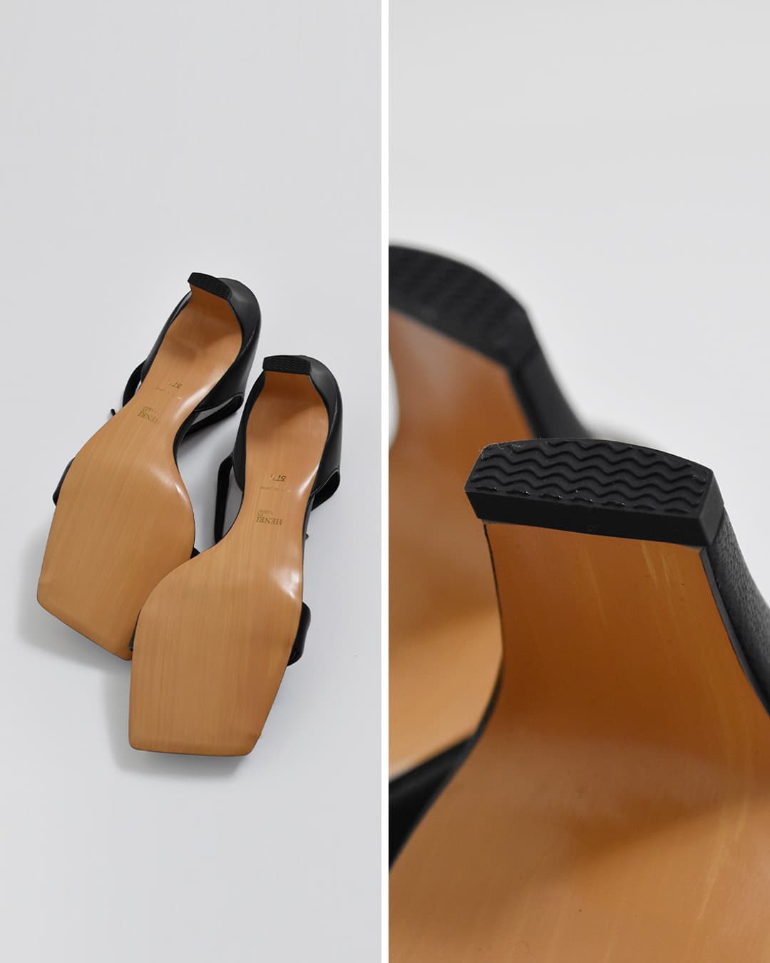 HENRI EN VARGO(ヘンリエンヴァーゴ)レザー ストラップ サンダル “May” 261136