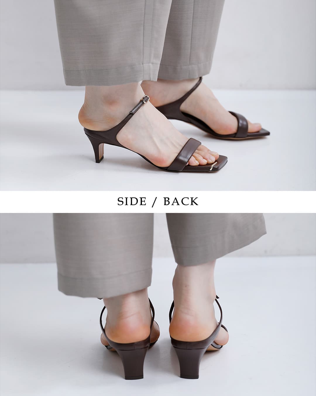 HENRI EN VARGO(ヘンリエンヴァーゴ)レザー ストラップ サンダル “May” 261136