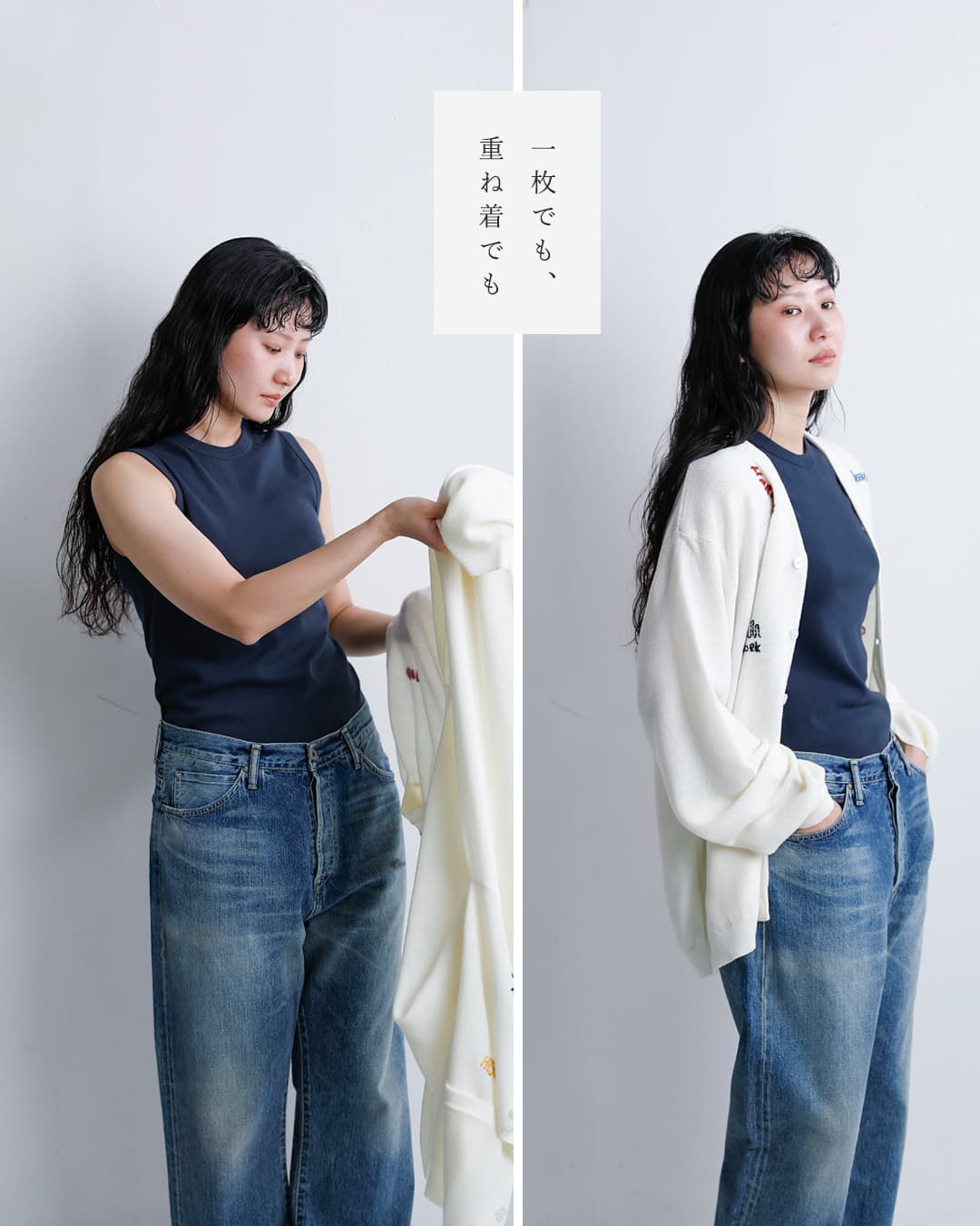 GICIPI(ジチピ)コットン フライス クルーネック ノースリーブ Tシャツ BARIO 2612p