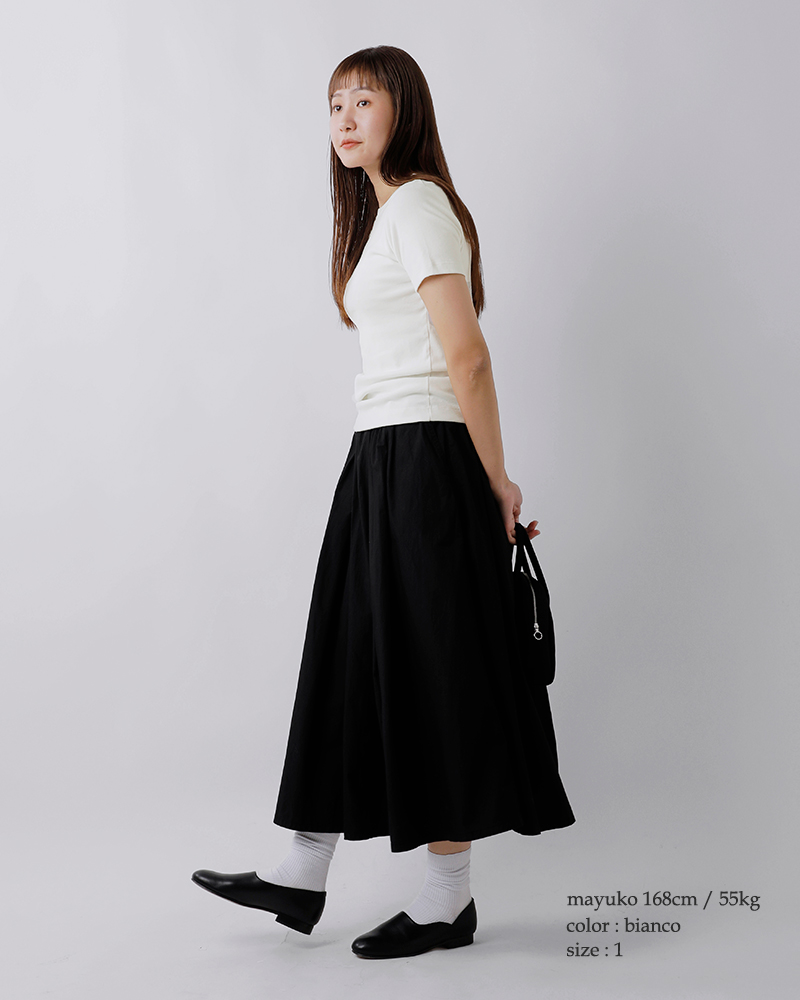 GICIPI(ジチピ)コットン フライス クルーネック Tシャツ CRISTALLO 2613p