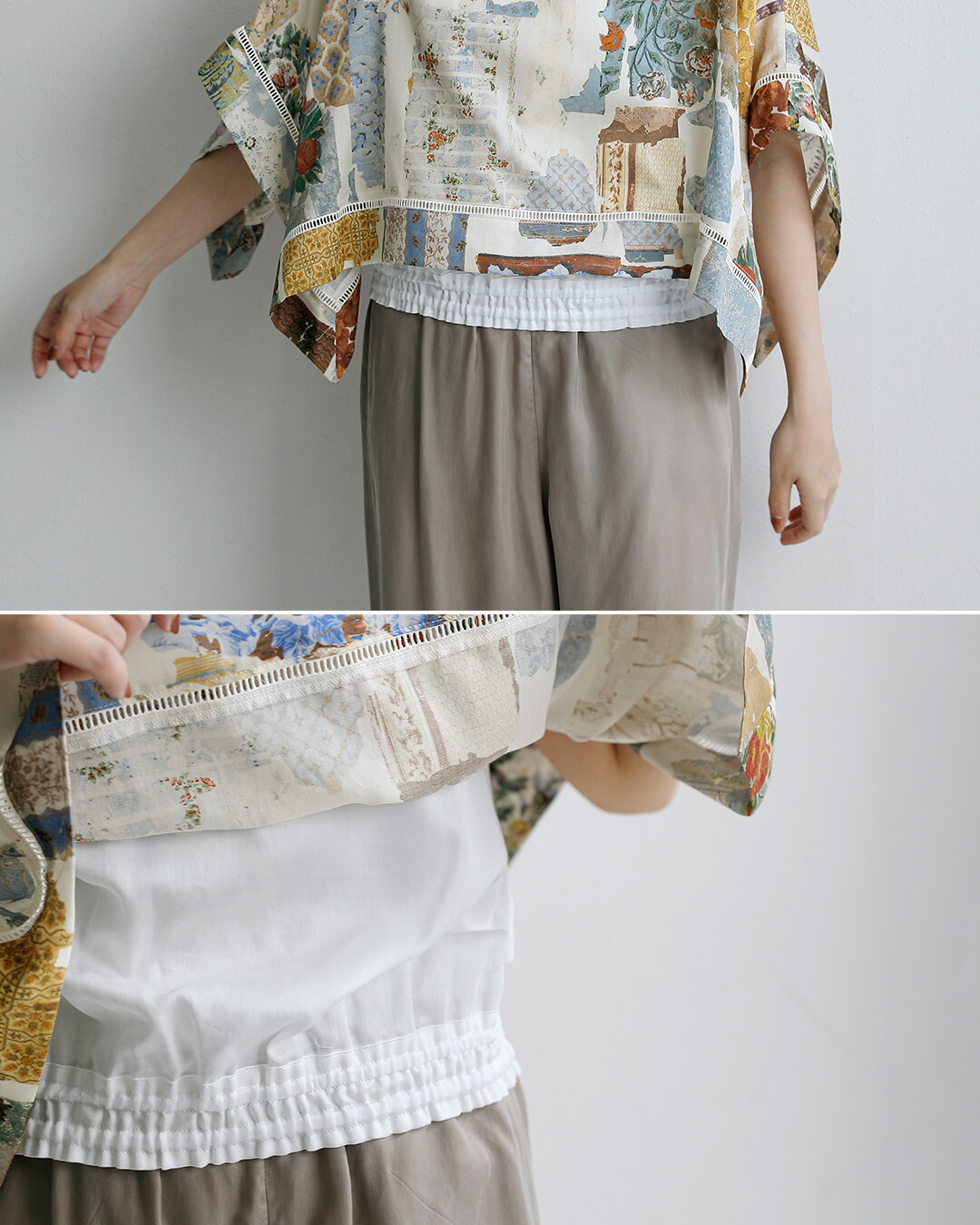 ASEEDONCLOUD�R�b�g�� �t���V�L �u���E�X �gFuroshiki Blouse�h 261609
