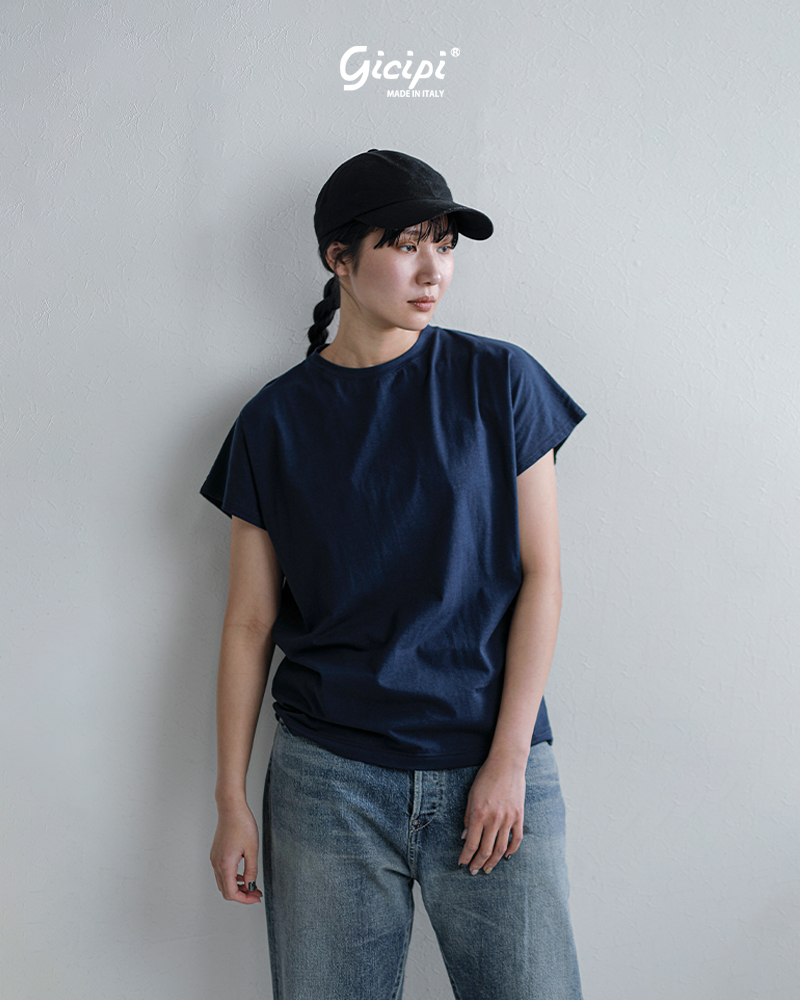 GICIPI(ジチピ)リラックスフィットドルマンスリーブTシャツTUNGSTENOT2617p
