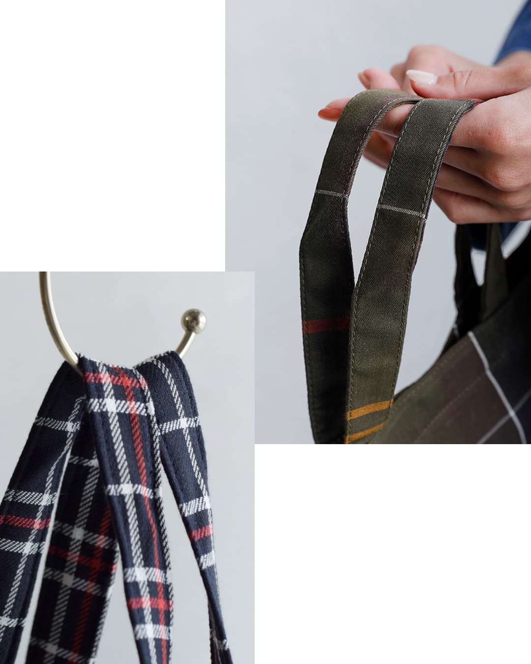 Barbourミニ テルフィールド タータンチェック トートバッグ MINI TELFIELD TARTAN TOTE 261uba0764