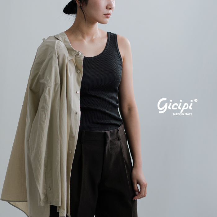 GICIPI(ジチピ)バックUリブタンクトップMALACHITE2623p