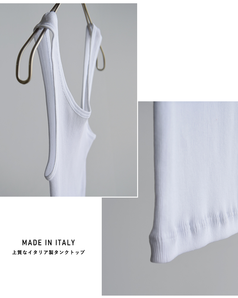 GICIPI(ジチピ)バックUリブタンクトップMALACHITE2623p