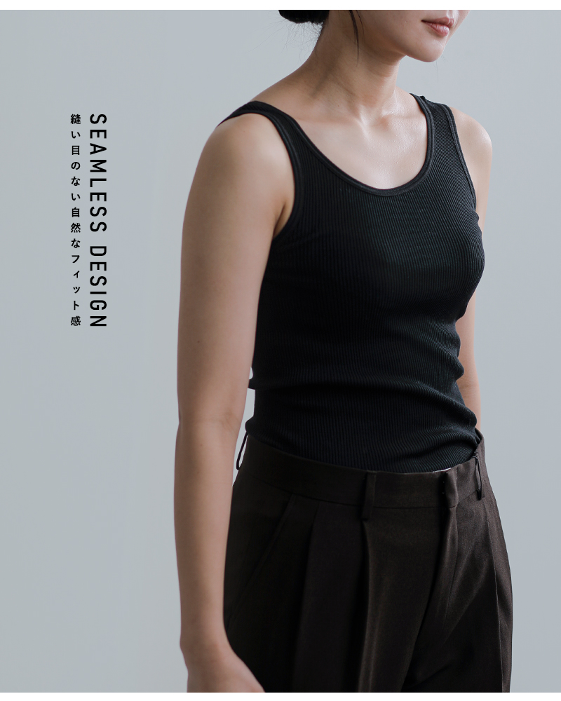 GICIPI(ジチピ)バックUリブタンクトップMALACHITE2623p