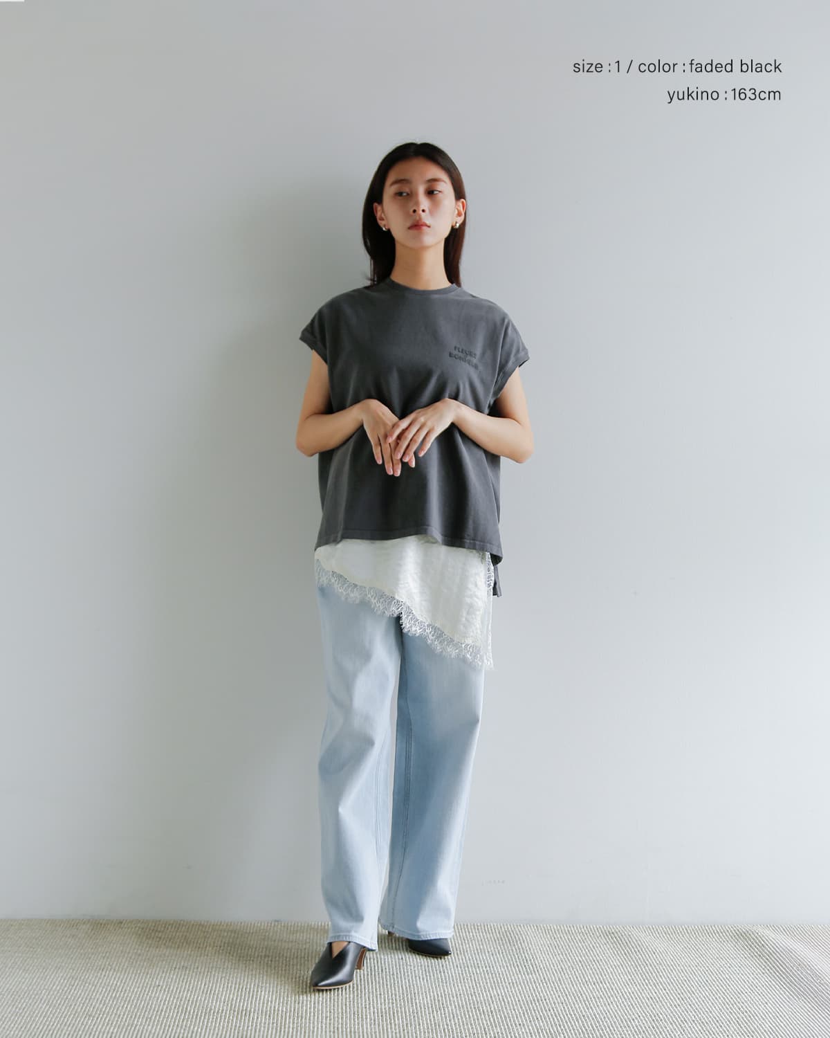 upper hights(アッパーハイツ)コットンビッグノースリーブ Tシャツ  “BIG NO SLEEVE TEE” 262cw0102