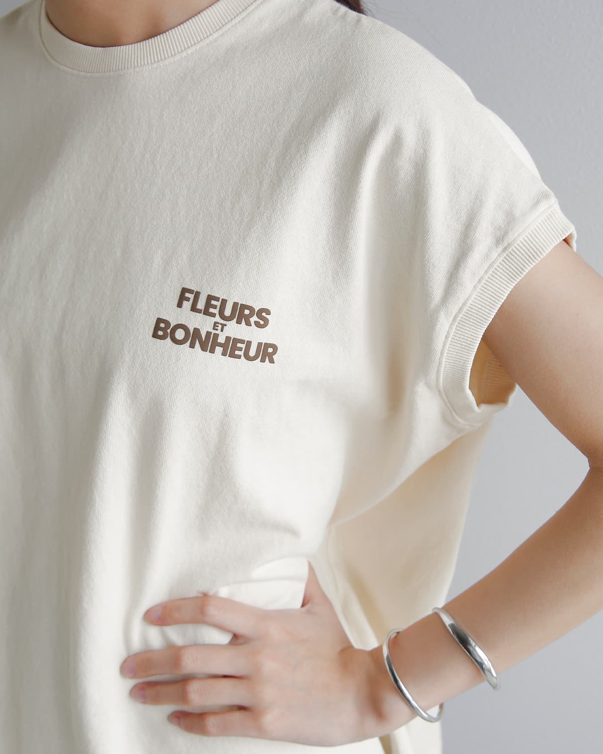 upper hights(アッパーハイツ)コットンビッグノースリーブ Tシャツ  “BIG NO SLEEVE TEE” 262cw0102