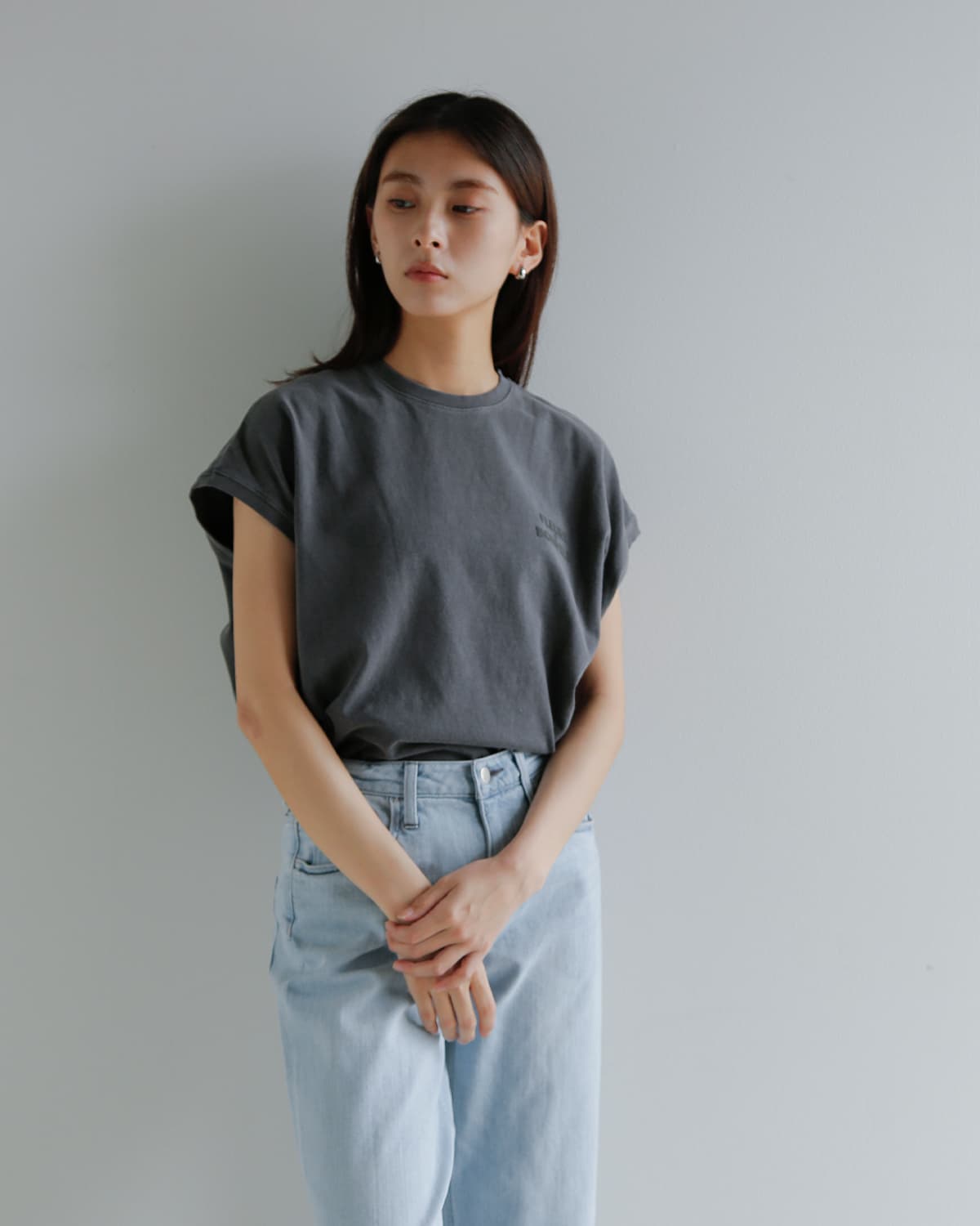 upper hights(アッパーハイツ)コットンビッグノースリーブ Tシャツ  “BIG NO SLEEVE TEE” 262cw0102