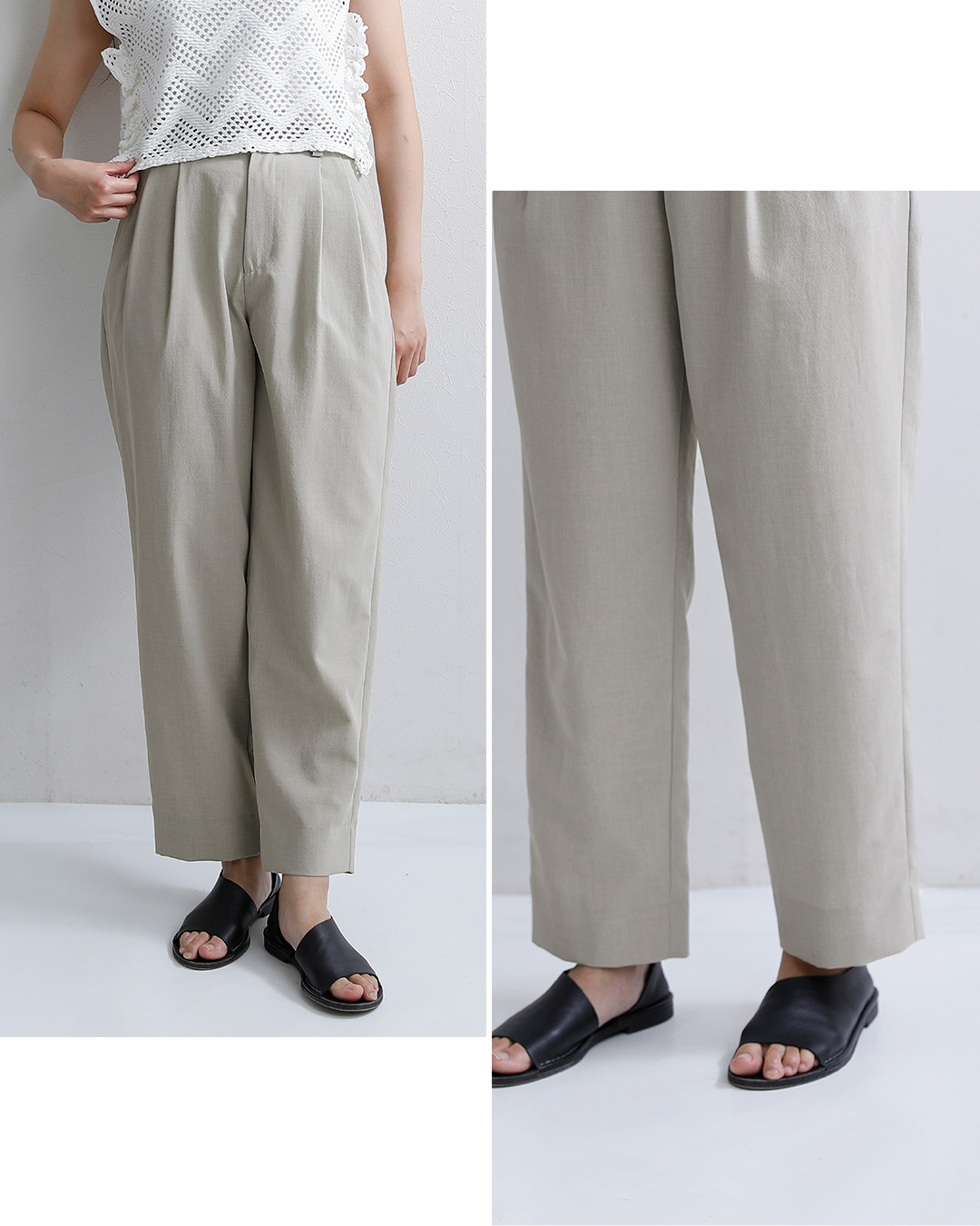 Shinzoneウォッシャブル バレルタックパンツ BREEZY PANTS 26mmspa06