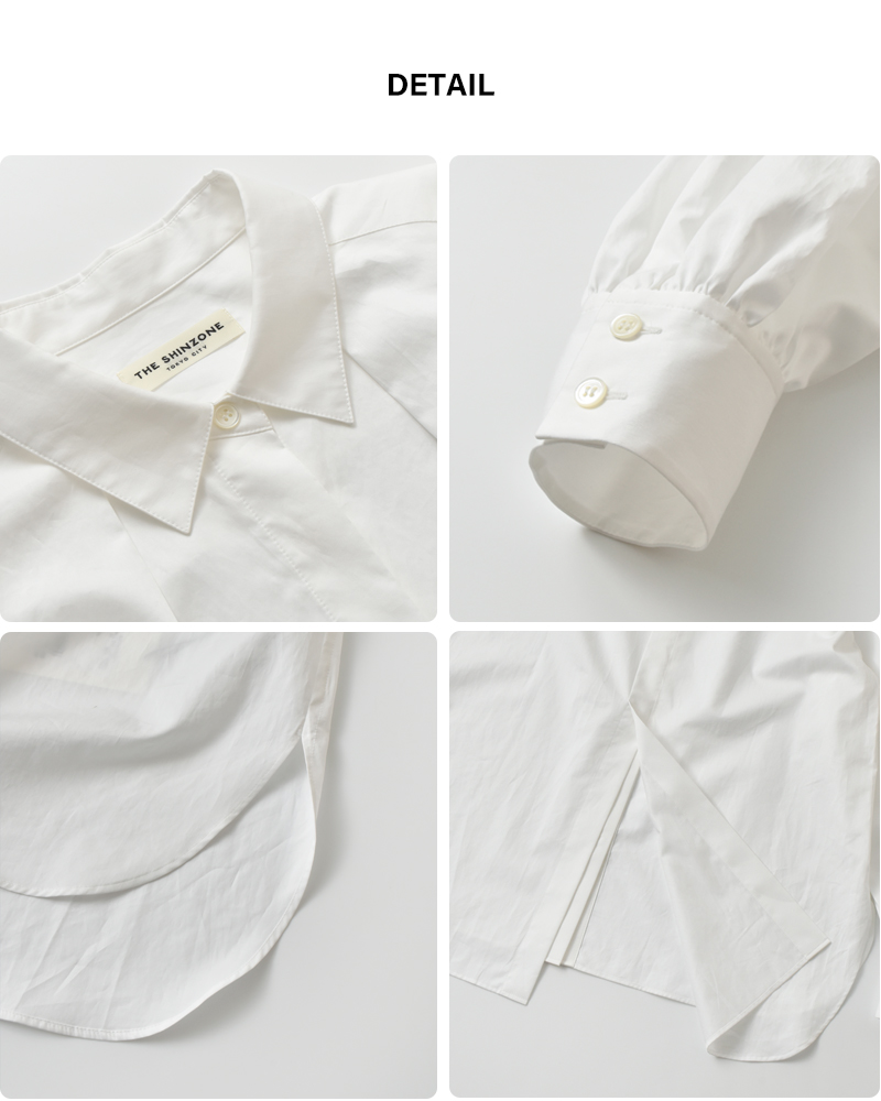 Shinzoneコットン スモールカラー シャツ SMALL COLLAR SHIRT” 26smsbl07