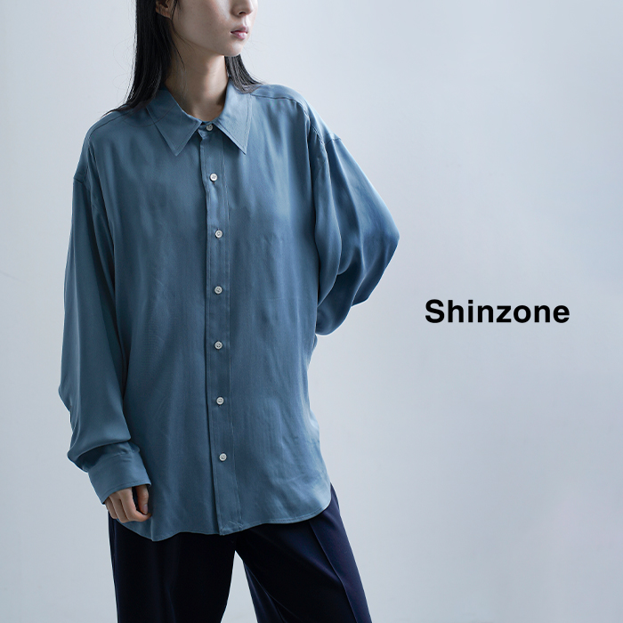 Shinzone(シンゾーン)シルキーキュプラシャツSILKYCUPRASHIRT26smsbl13
