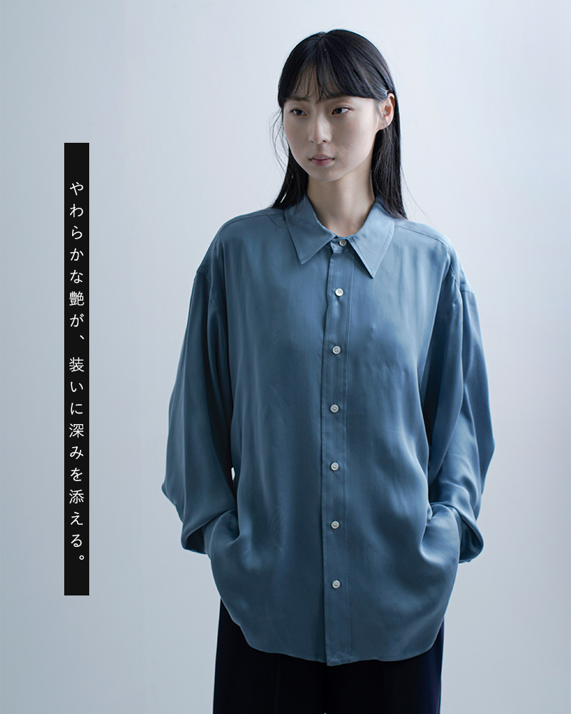 Shinzone(シンゾーン)シルキーキュプラシャツSILKYCUPRASHIRT26smsbl13
