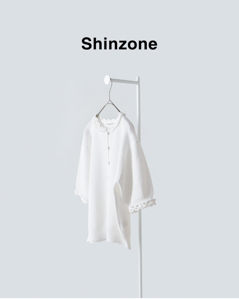 Shinzone(シンゾーン)メッシュレースニットカーディガンMESHLACEKNITCARDIGAN26smsni07