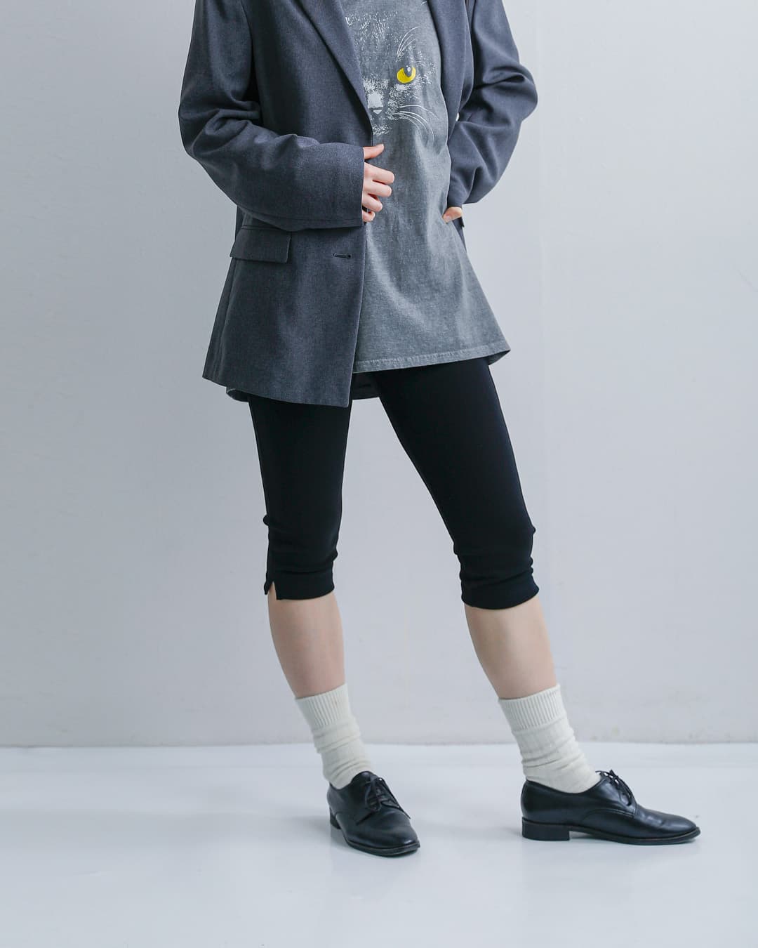 Shinzone(シンゾーン)ニットジョーゼット ショート レギンスパンツ KNIT GEORGETTE SHORT LEGGINGS 26smspa12