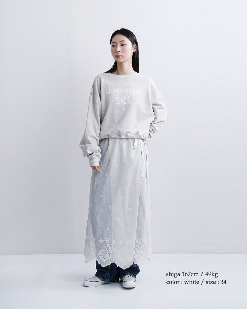 Shinzone(シンゾーン)コットンレースエプロンスカートLACEAPRONSKIRT26smssk03