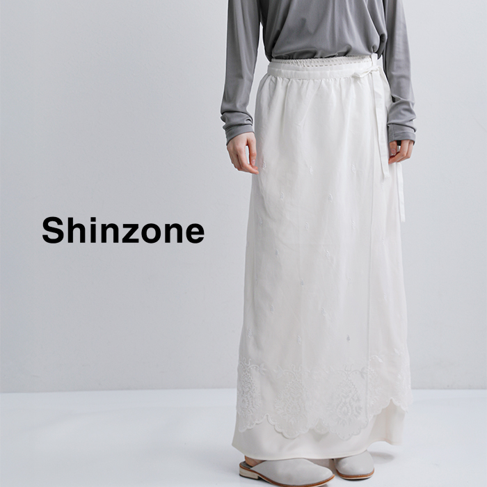Shinzone(シンゾーン)コットンレースエプロンスカートLACEAPRONSKIRT26smssk03