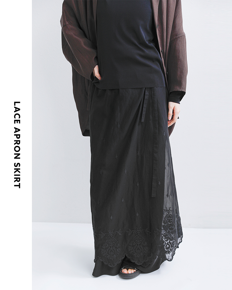 Shinzone(シンゾーン)コットンレースエプロンスカートLACEAPRONSKIRT26smssk03