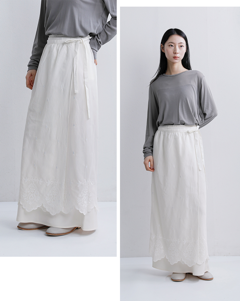 Shinzone(シンゾーン)コットンレースエプロンスカートLACEAPRONSKIRT26smssk03