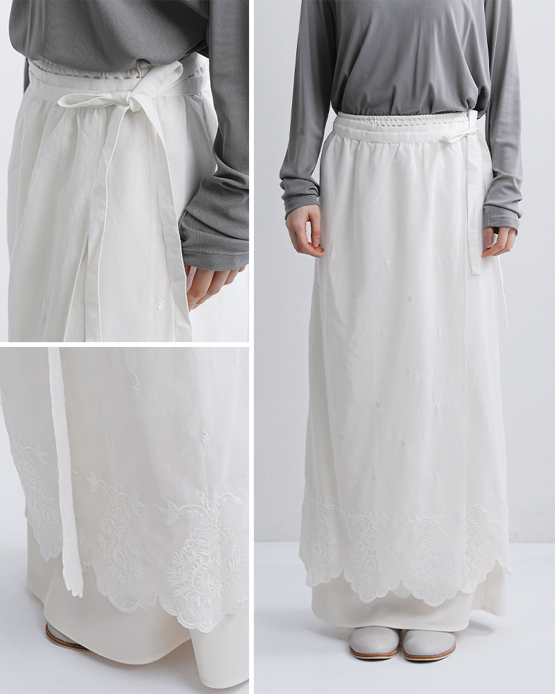 Shinzone(シンゾーン)コットンレースエプロンスカートLACEAPRONSKIRT26smssk03