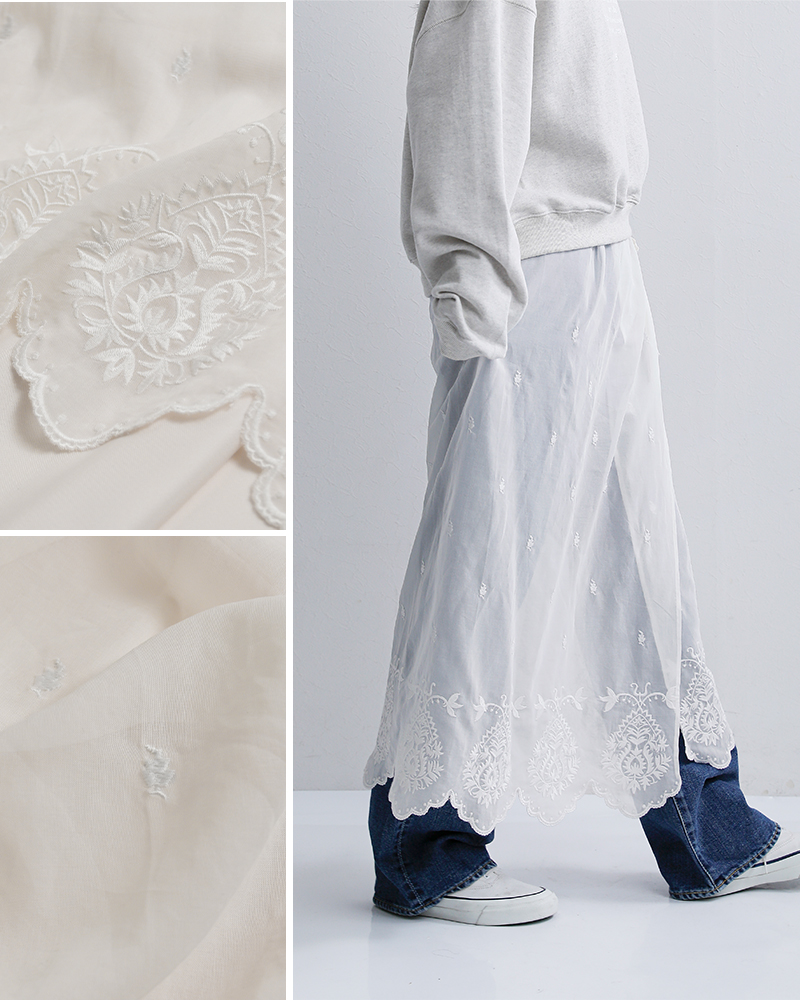 Shinzone(シンゾーン)コットンレースエプロンスカートLACEAPRONSKIRT26smssk03