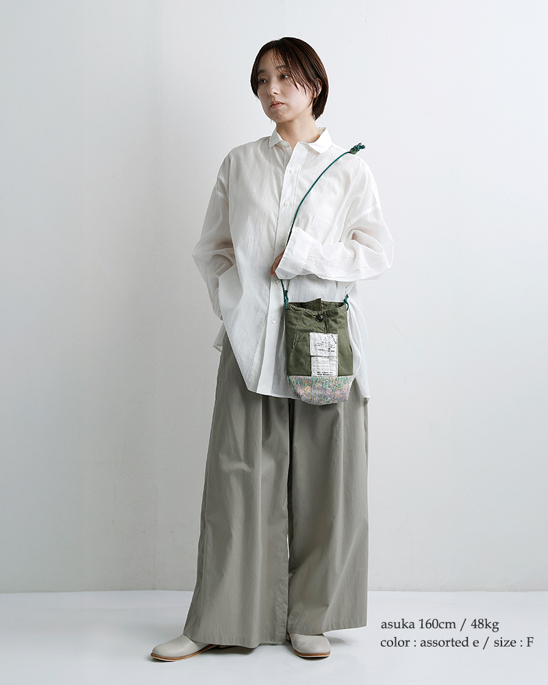 ARTE POVERA(アルテポーヴェラ)イギリススモックパーカー リメイク インドラリーキルト MIX サコッシュ 26sp86