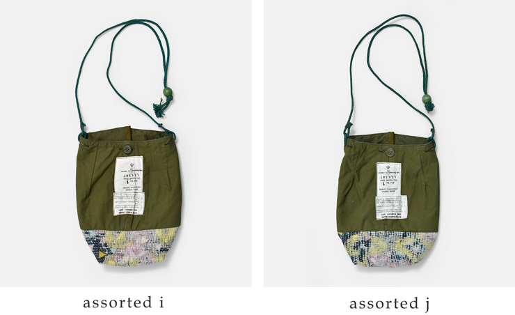 ARTE POVERA(アルテポーヴェラ)イギリススモックパーカー リメイク インドラリーキルト MIX サコッシュ 26sp86