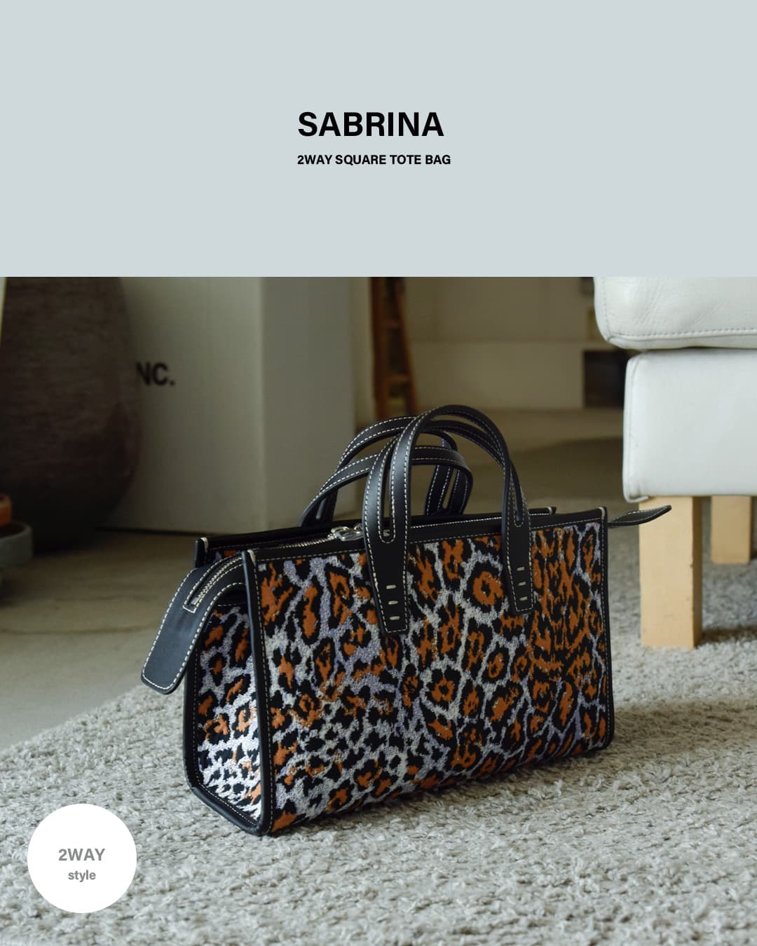 A VACATION2way スクエア トートバッグ SABRINA 26ss-a102