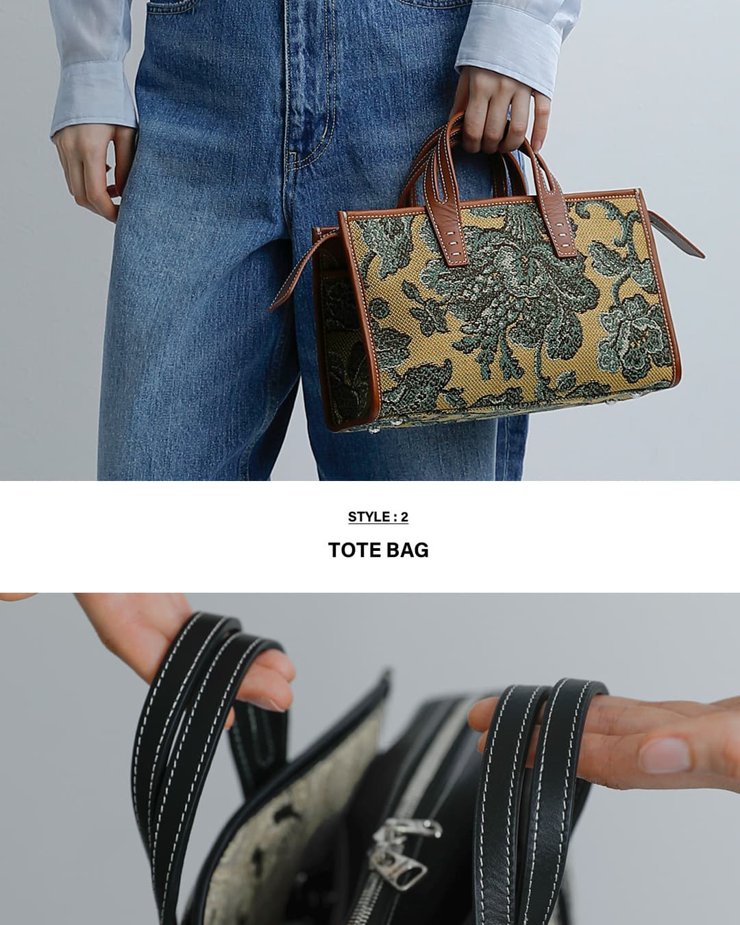 A VACATION2way スクエア トートバッグ SABRINA 26ss-a102