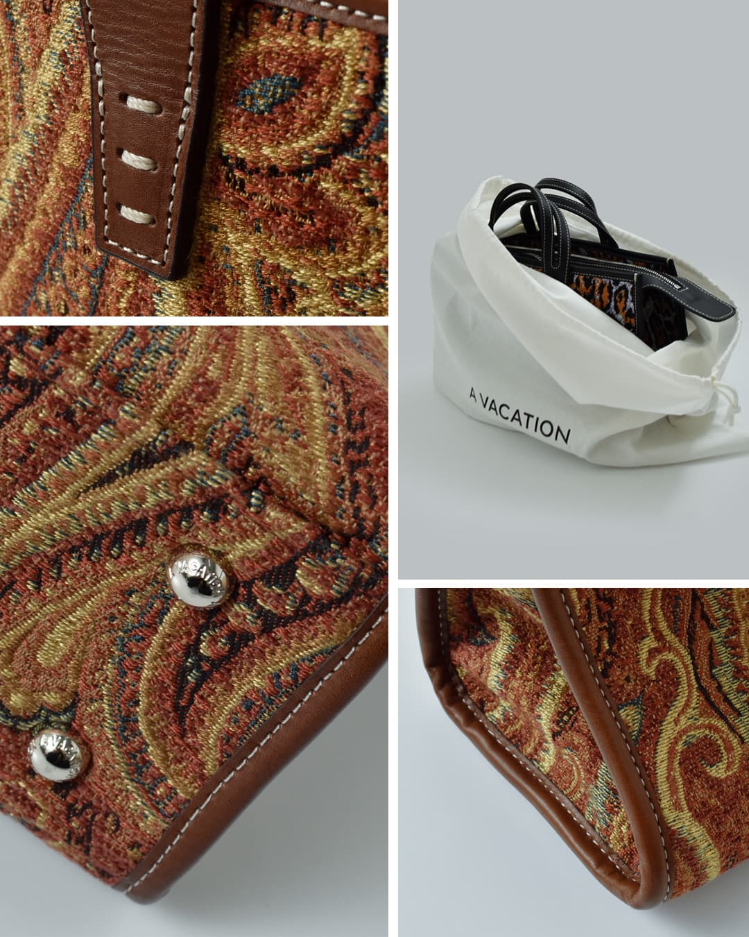 A VACATION2way スクエア トートバッグ SABRINA 26ss-a102