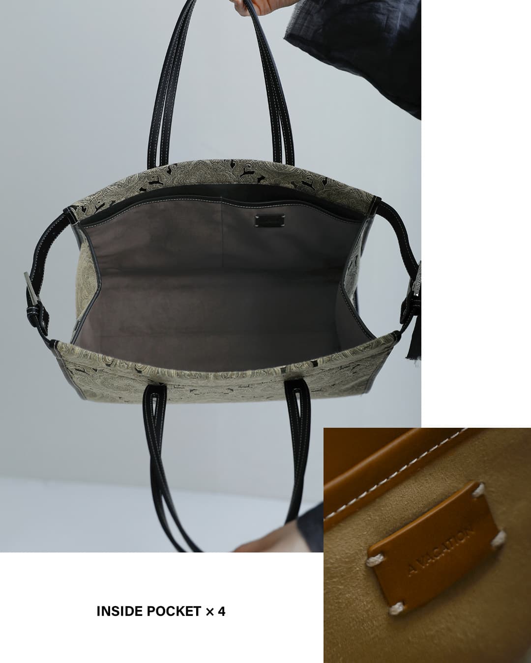 A VACATIONスクエア トートバッグ BATH 26ss-a109