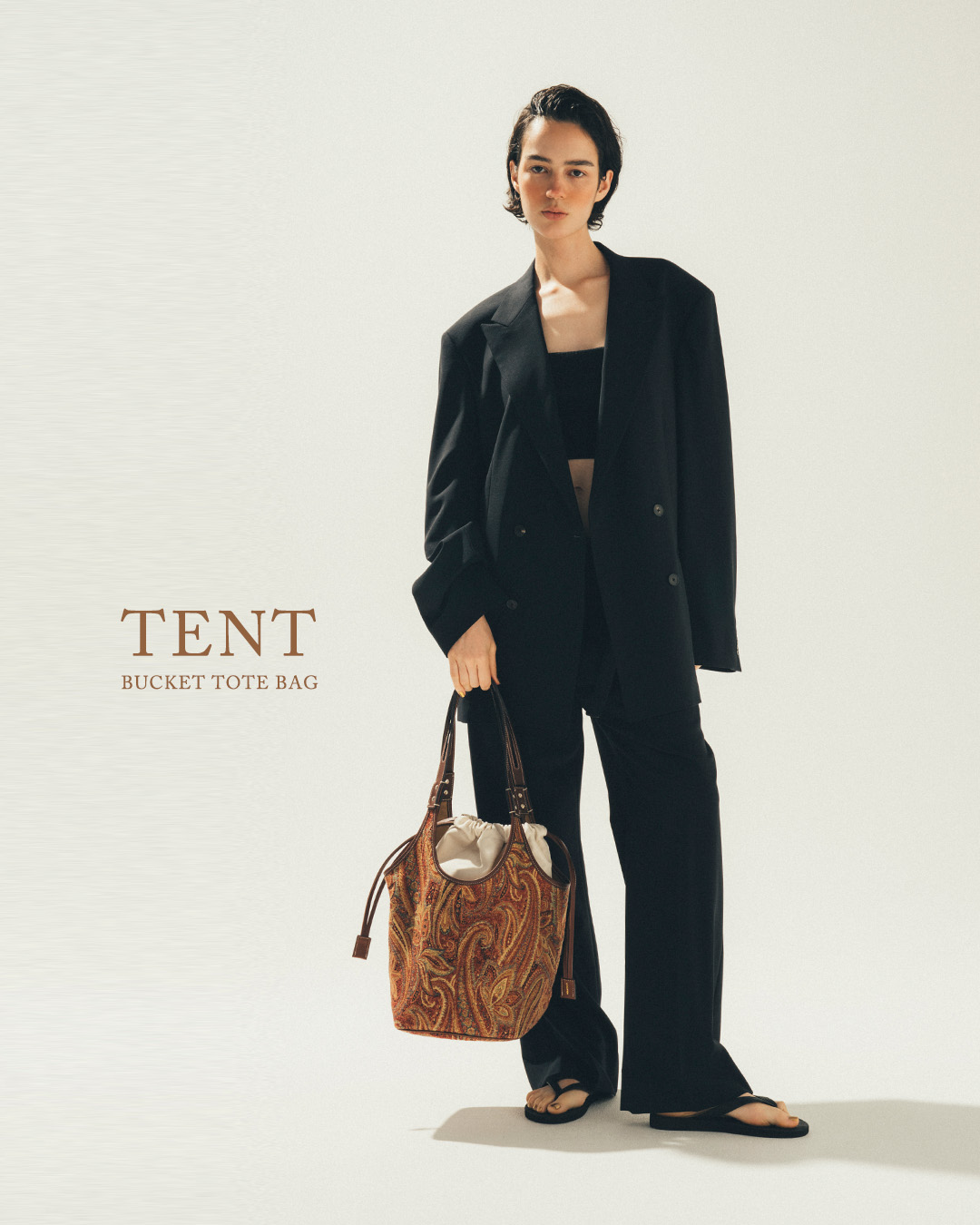 A VACATION(ア ヴァケーション)バケット トートバッグ TENT 26ss-a110