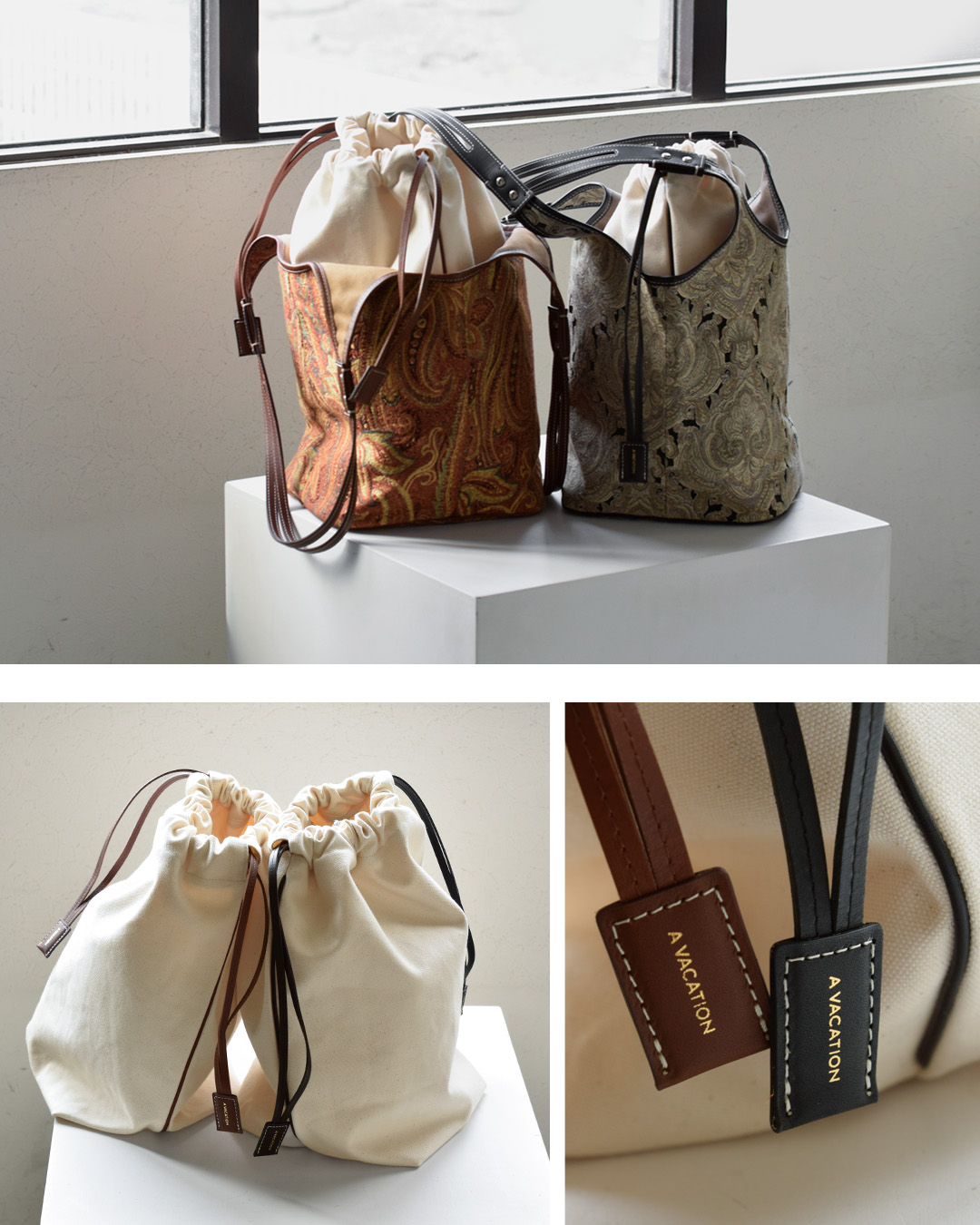 A VACATION(ア ヴァケーション)バケット トートバッグ TENT 26ss-a110