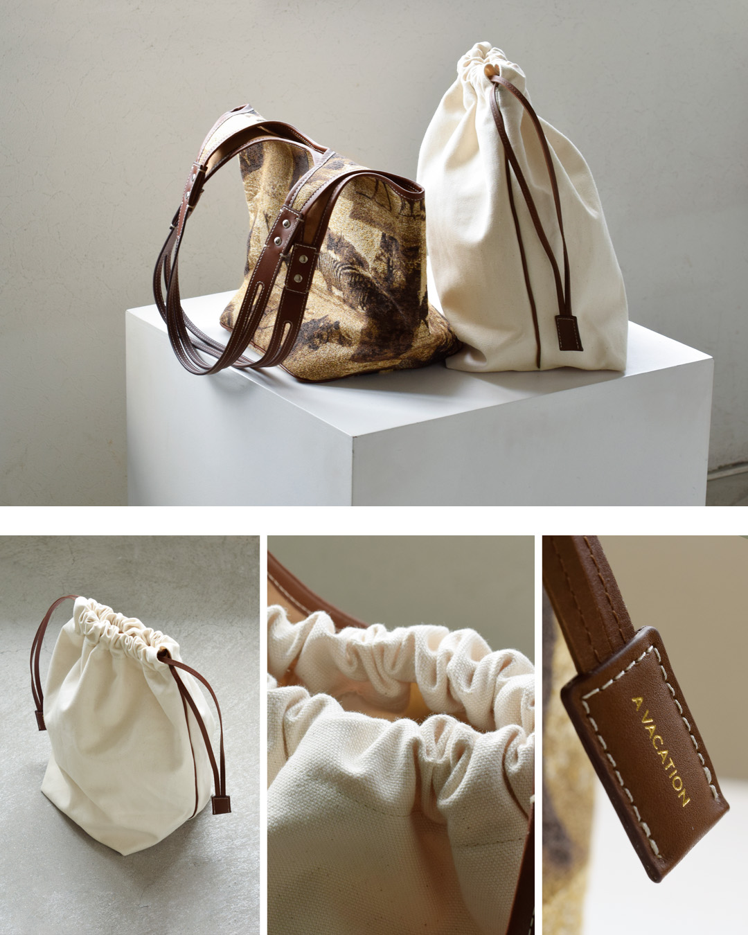 A VACATION(ア ヴァケーション)バケット トートバッグ TENT 26ss-a110-same1