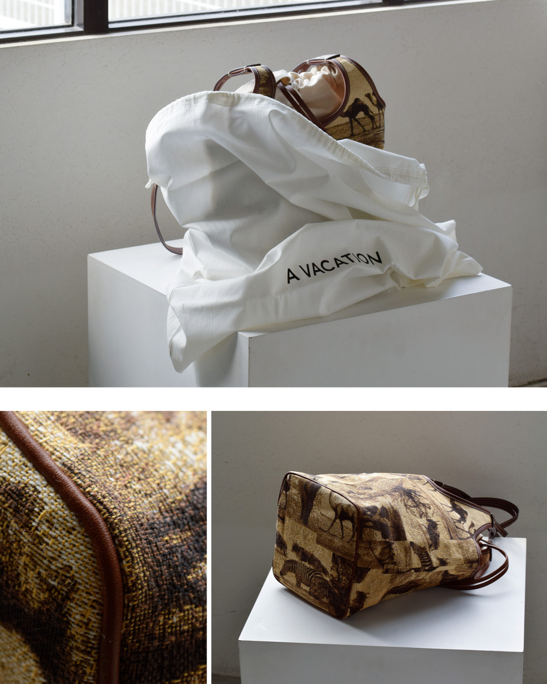 A VACATION(ア ヴァケーション)バケット トートバッグ TENT 26ss-a110-same1