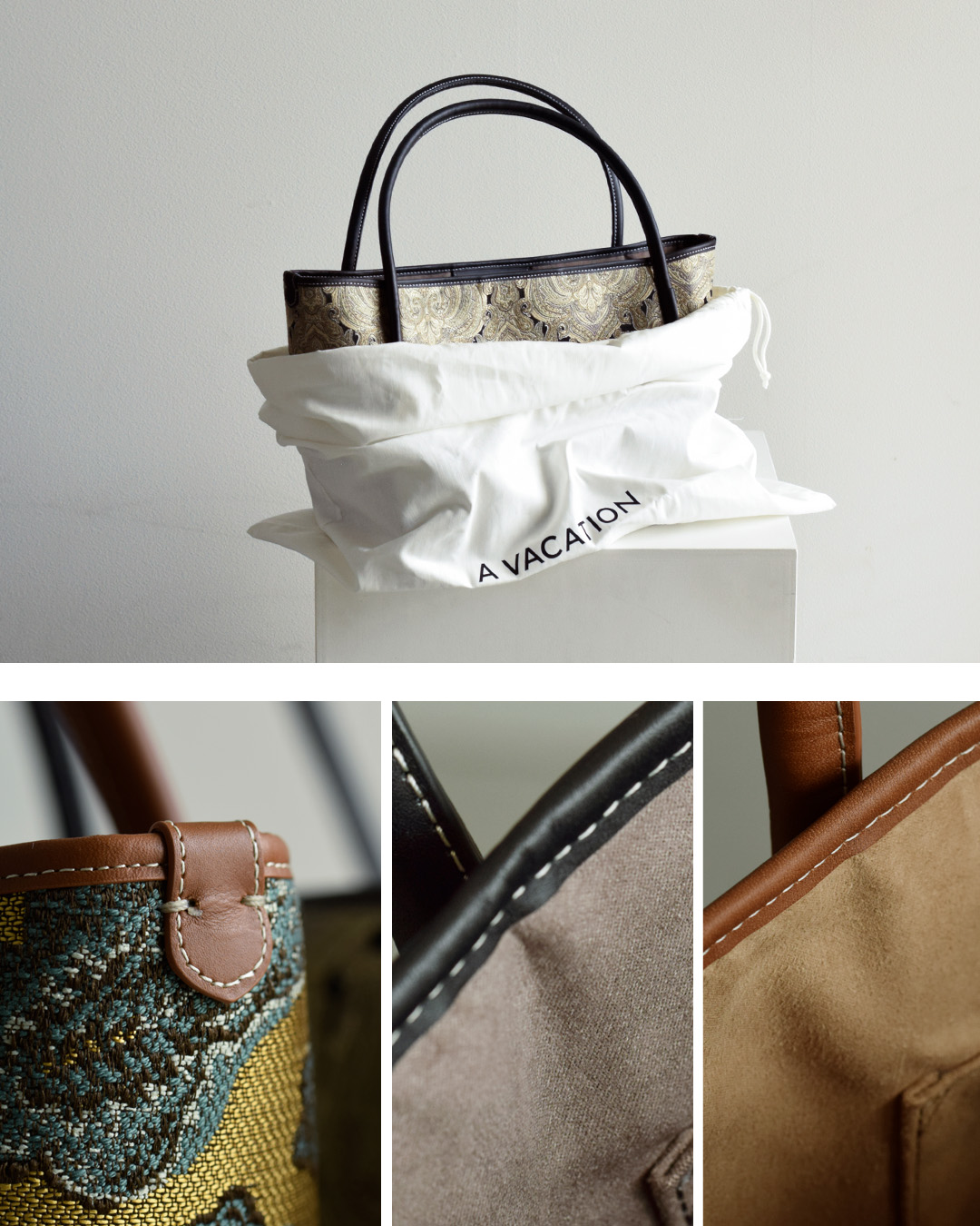 A VACATION(ア ヴァケーション)パターン トートバッグ HIPPO 26ss-a114