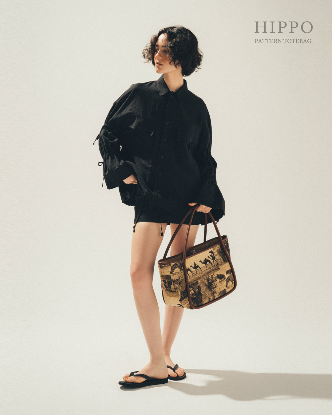 A VACATION(ア ヴァケーション)パターン トートバッグ HIPPO 26ss-a114-same1