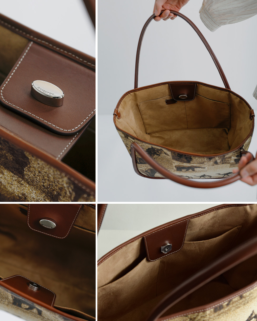 A VACATION(ア ヴァケーション)パターン トートバッグ HIPPO 26ss-a114-same1