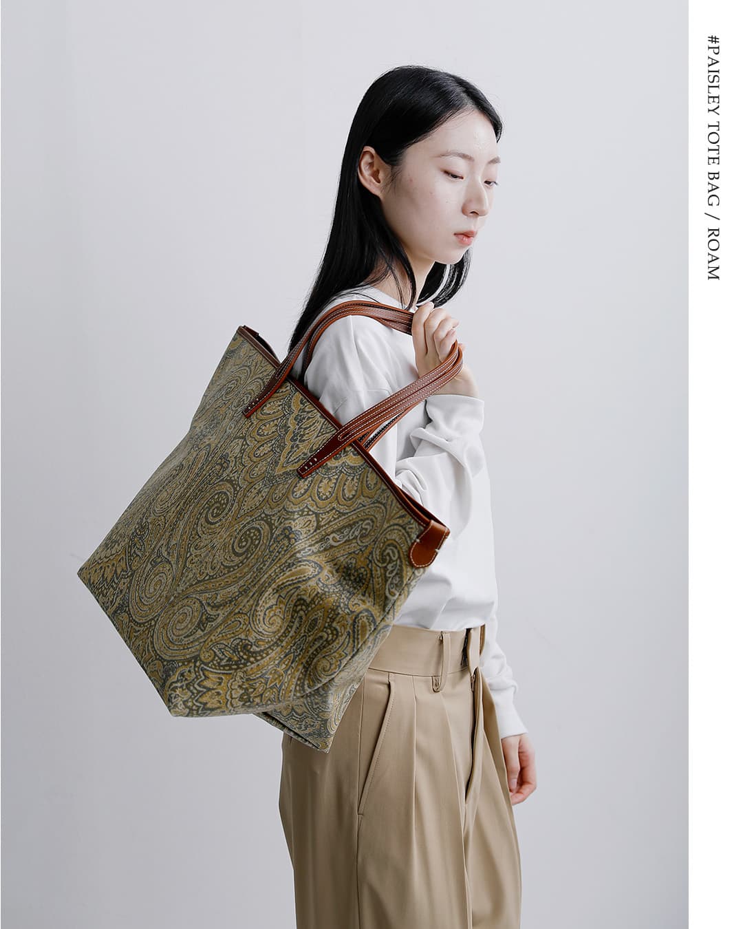 A VACATIONペイズリー トート バッグ ROAM 26ss-a116