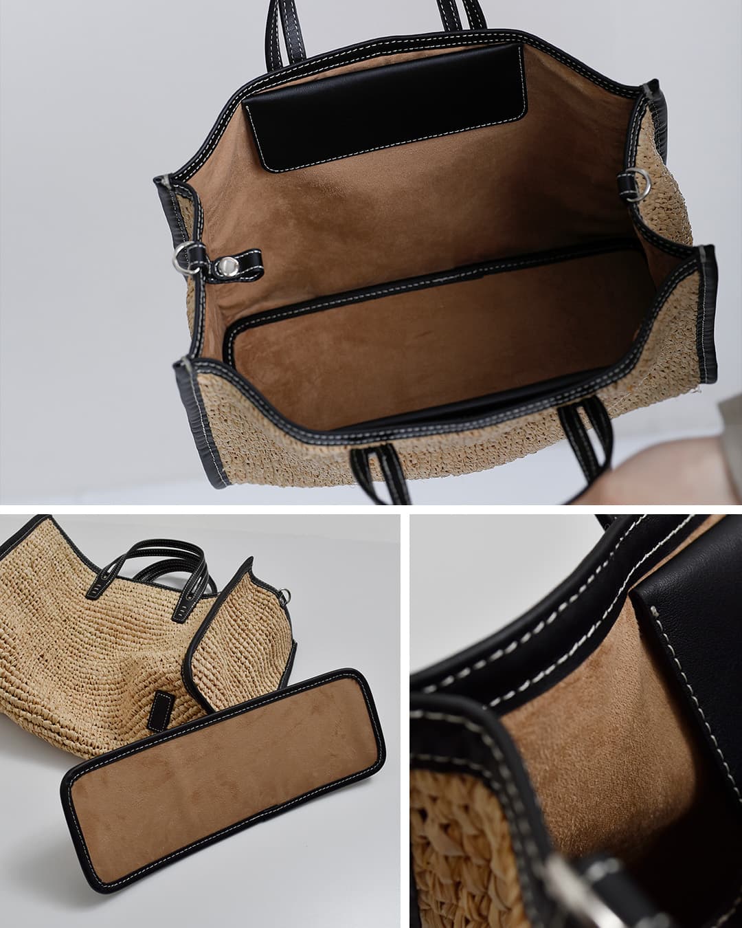 A VACATION(ア ヴァケーション)ラフィア 2way ショルダーバッグ BREAD M RFA 26ss-a120