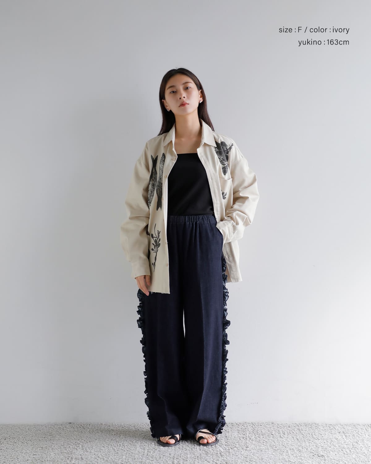 FLOWER(フラワー)コットンクリーチャーシャツ “Creatures shirt” 26ssf002