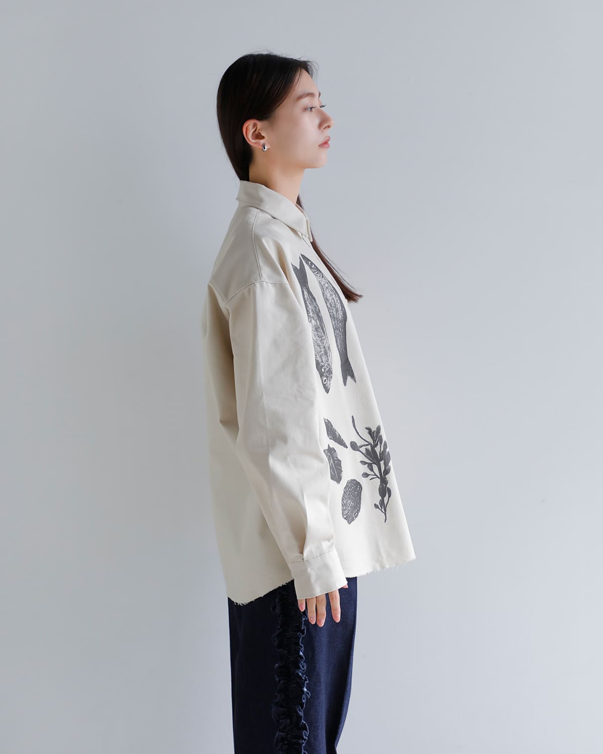 FLOWER(フラワー)コットンクリーチャーシャツ “Creatures shirt” 26ssf002